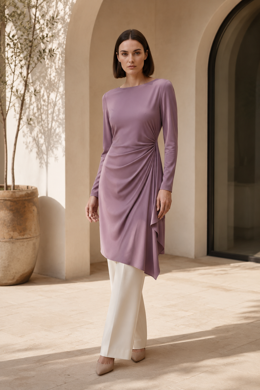 Pearl 08 drape tunic product hero
