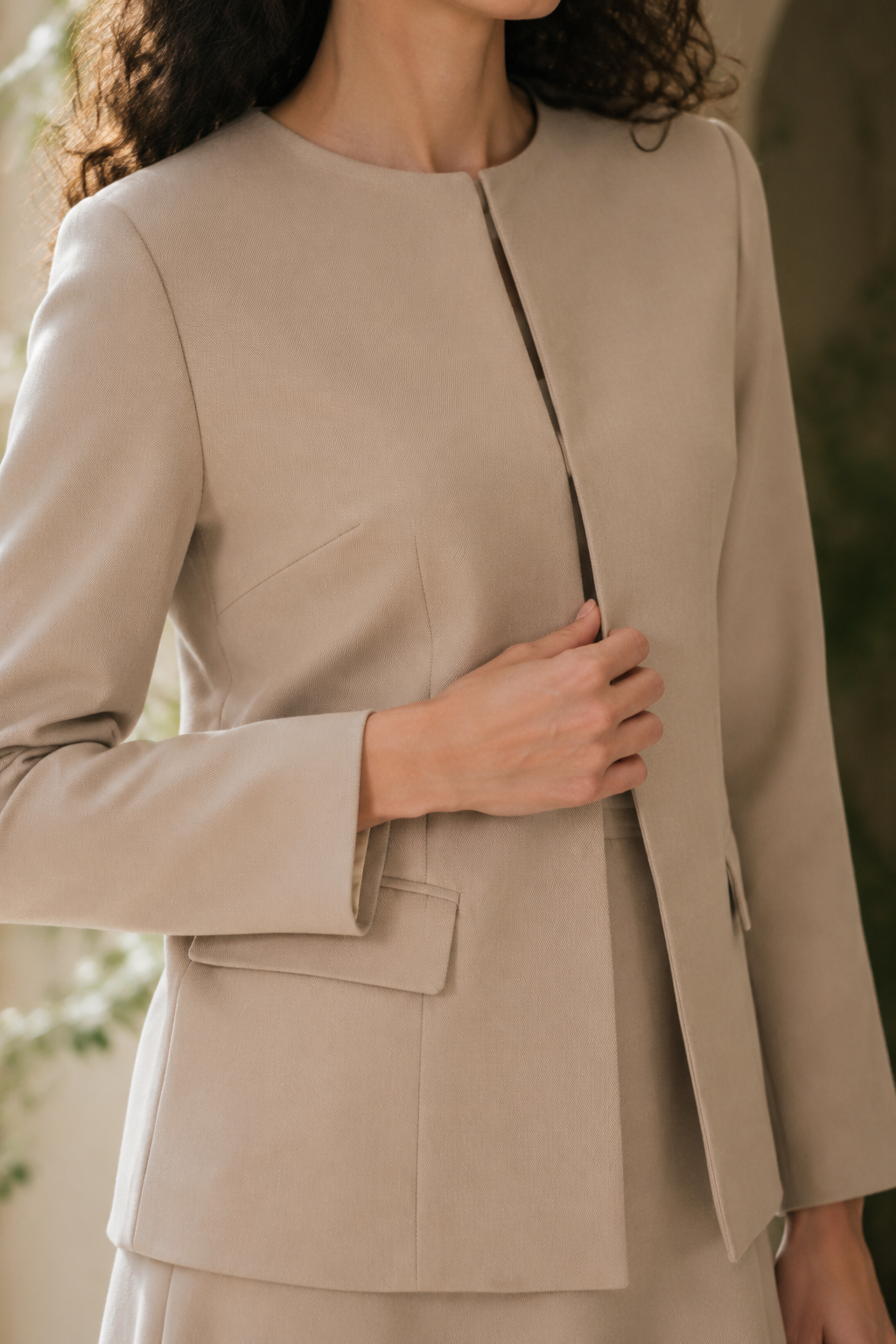 Dawn 15 occasion jacket fabric detail