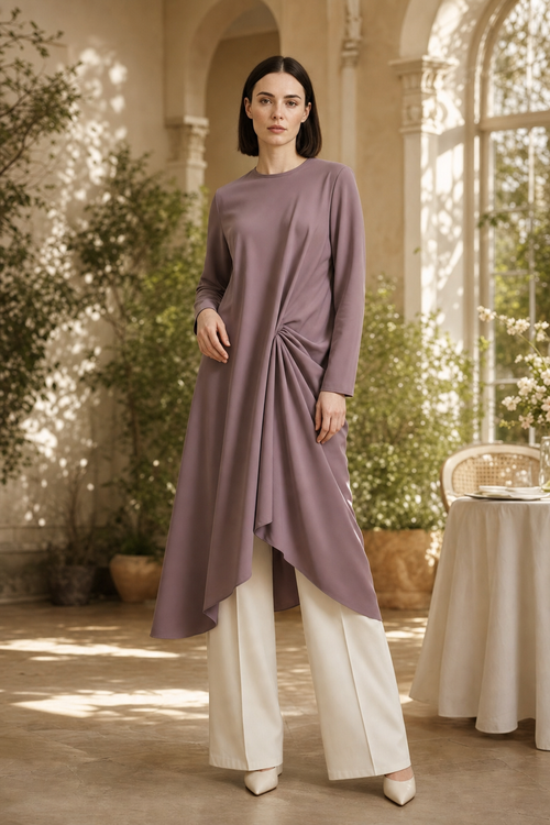 Mira 23 drape tunic product hero