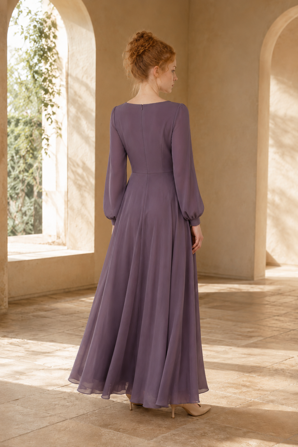 Garden 26 maxi dress back or construction