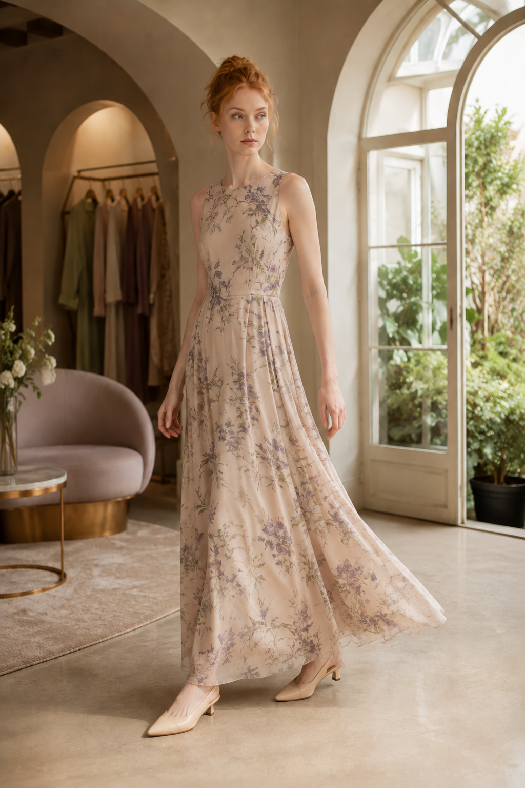 Garden 36 maxi dress alternate angle