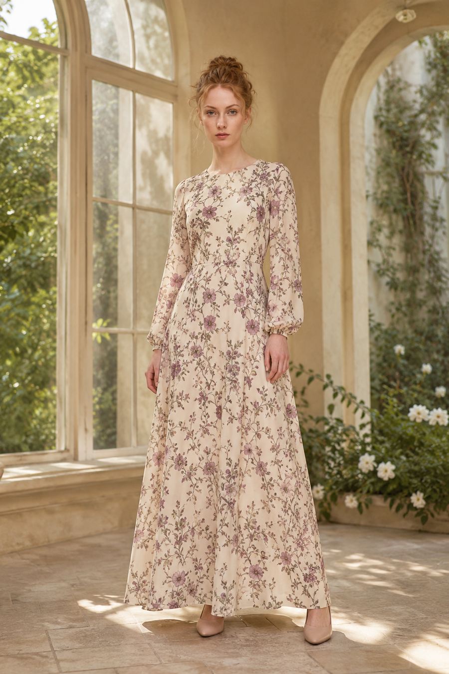 Garden 56 maxi dress product hero