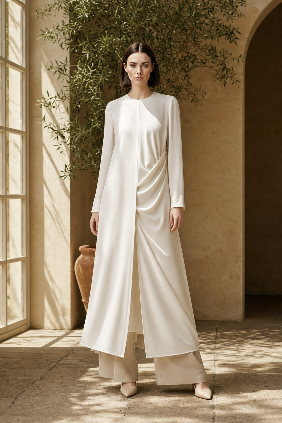 Pearl 58 drape tunic product hero