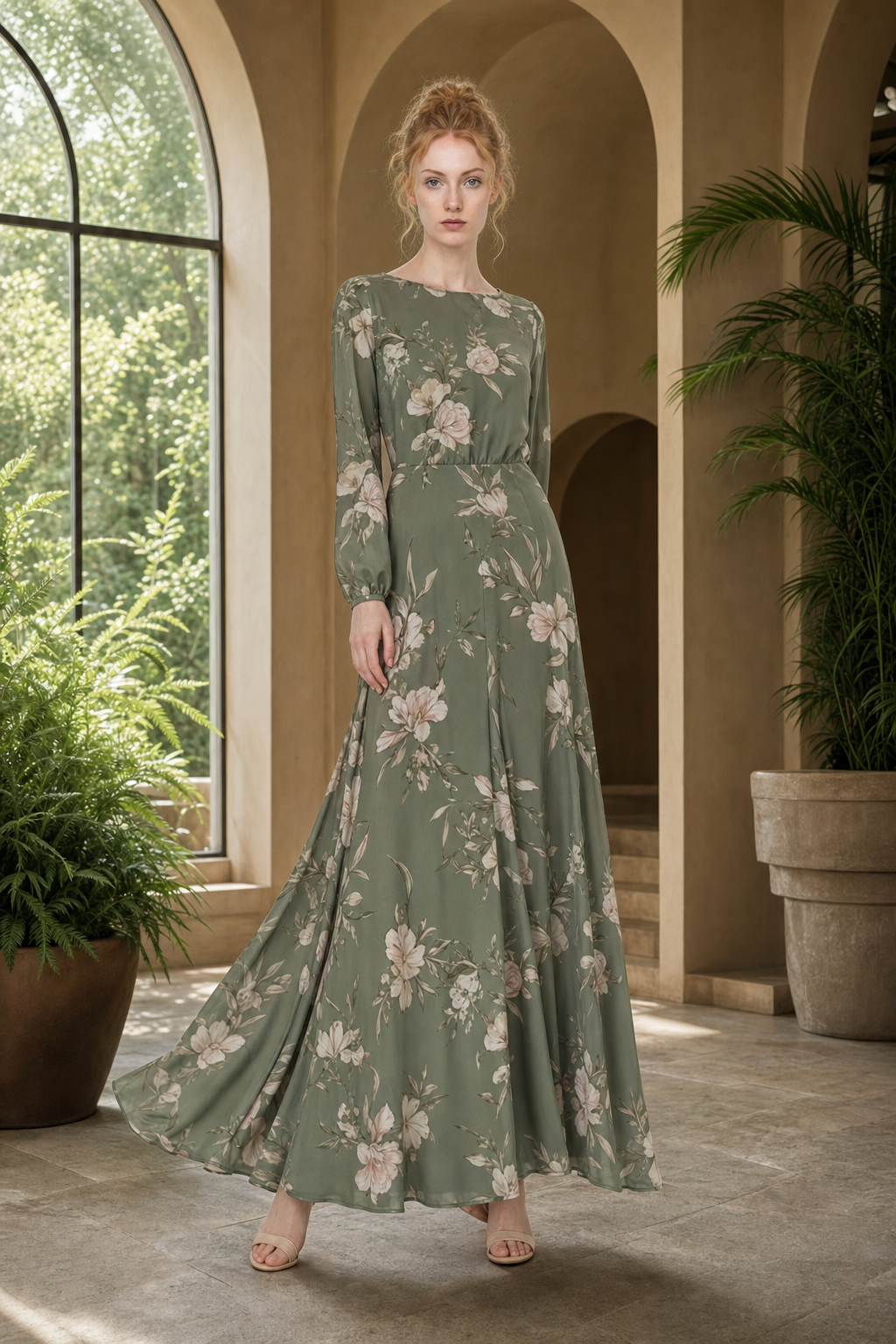 Garden 76 maxi dress product hero
