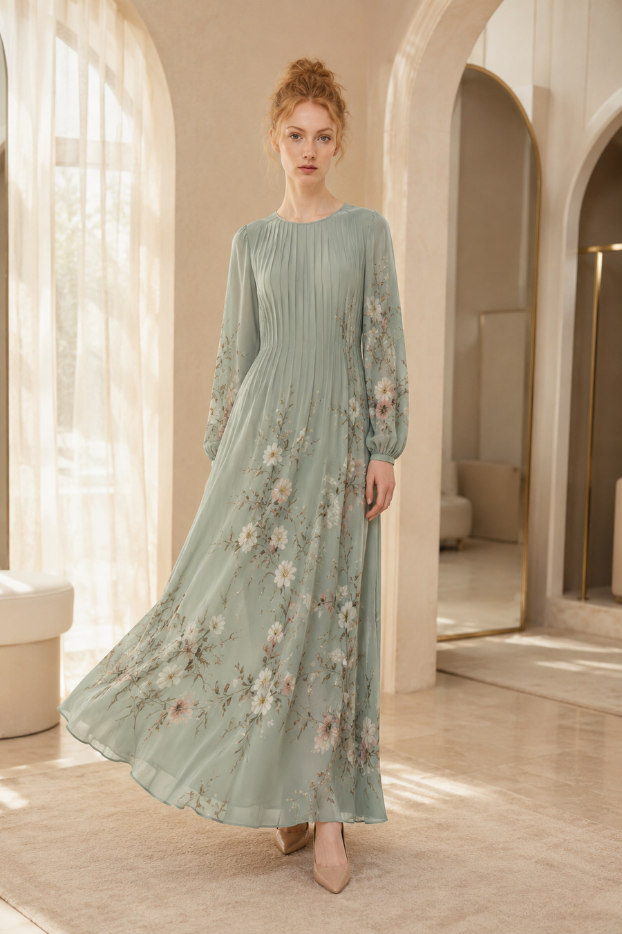 Garden 86 maxi dress product hero